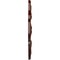 Ekena Millwork Peralta Ceiling Medallion (Fits Canopies up to 4 5/8"), 17 3/4"OD x 3 1/8"ID x 1"P, Brushed Mahogany CM17PEBMF - alternate 3